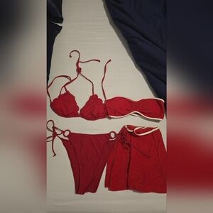 Red Women's Bikini Set